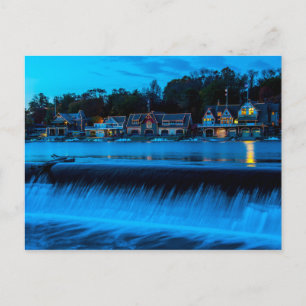 Carte Postale Philadelphie Boathouse Row Au coucher Du Soleil