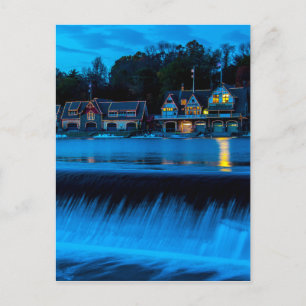 Carte Postale Philadelphie Boathouse Row Au coucher Du Soleil
