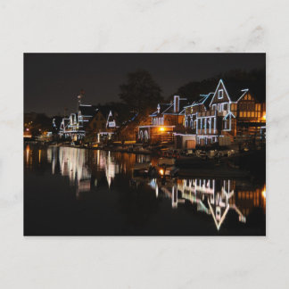 Carte Postale Philadelphie Boathouse Row Au coucher Du Soleil
