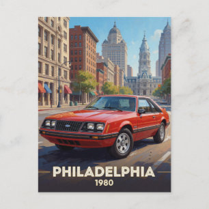 Carte Postale Philadelphie Cruiser Urbain Routier 1980 Pennsylva
