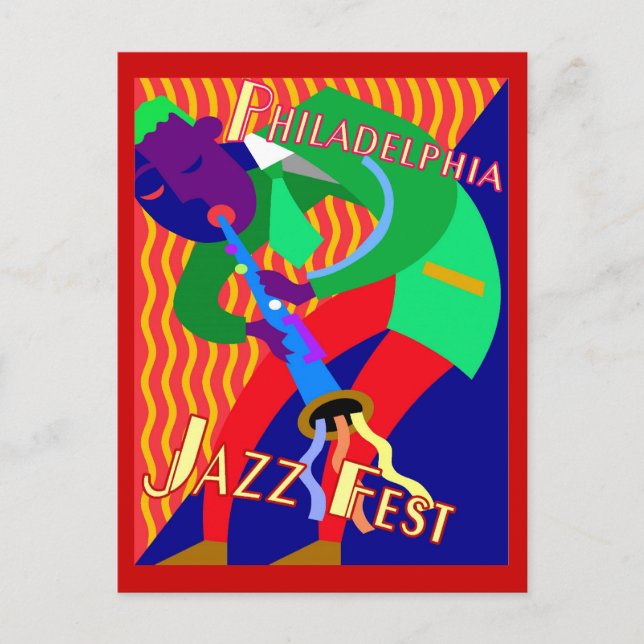 Carte Postale Philadelphie Jazz Fest (Devant)