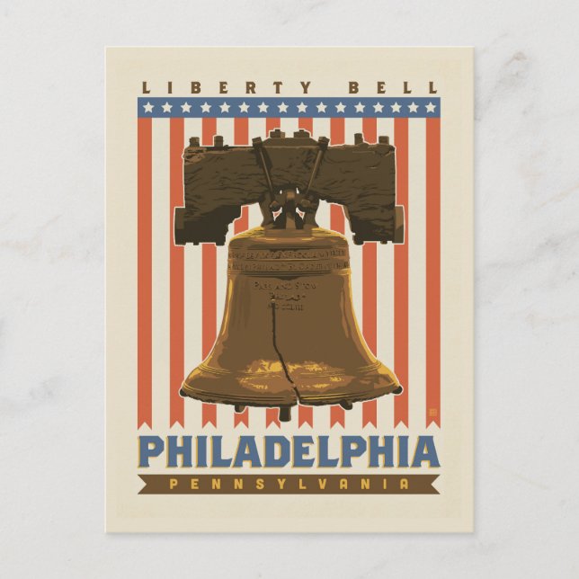 Carte Postale Philadelphie | Liberty Bell (Devant)
