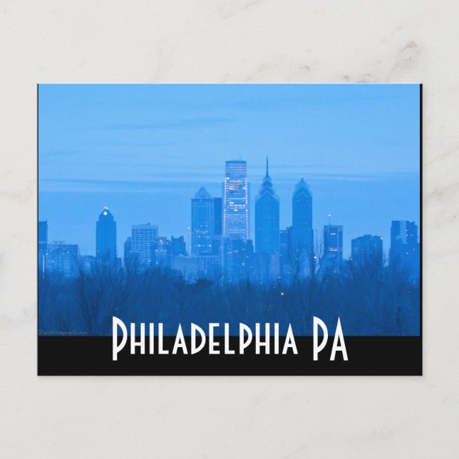 Carte Postale Philadelphie PA (Devant)