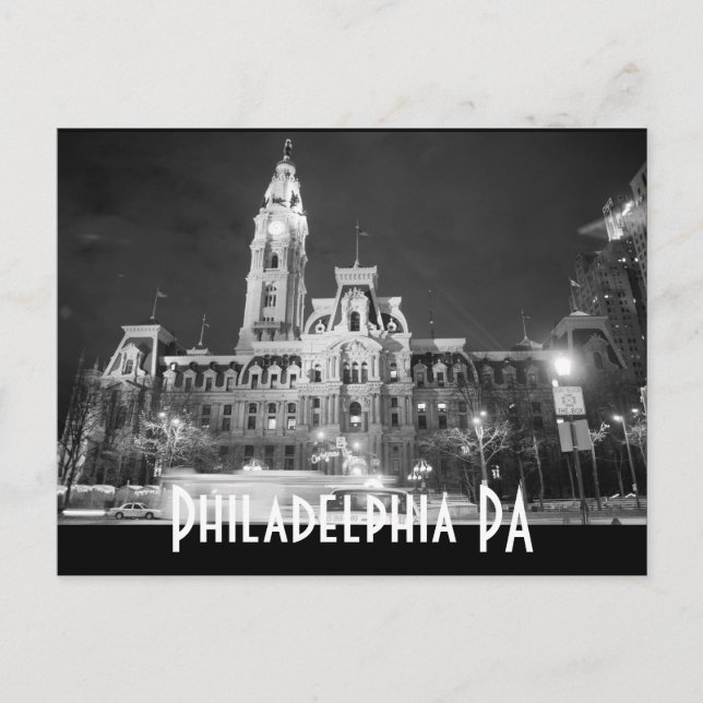 Carte Postale Philadelphie PA (Devant)