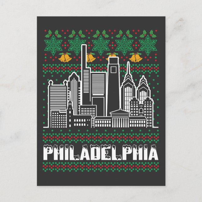 Carte Postale Philadelphie Pennsylvanie Noël laid (Devant)