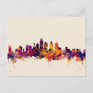 Carte Postale Philadelphie Pennsylvanie Skyline