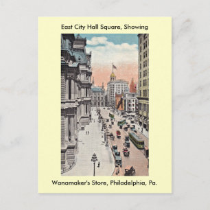 Carte Postale Philadelphie Pennsylvanie View Incluant Wanamaker