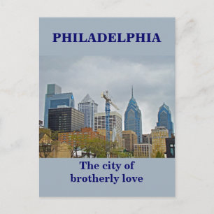 Carte Postale Philadelphie Skyline de la promenade fluviale