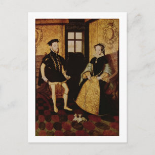 Carte Postale Philippe II et Marie I, 1558