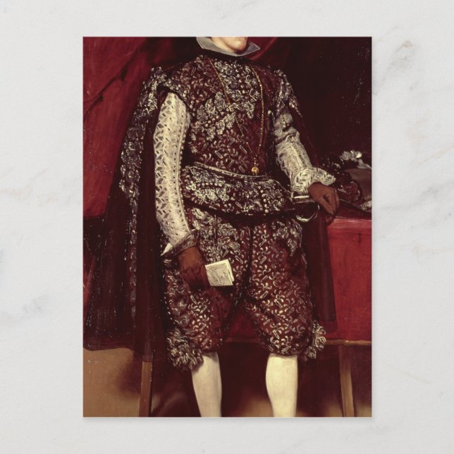 Carte Postale Philippe IV d'Espagne en Brown et argent (Devant)