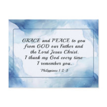 Philippiens 1:2-3 Grâce et Paix à Vous, Bible