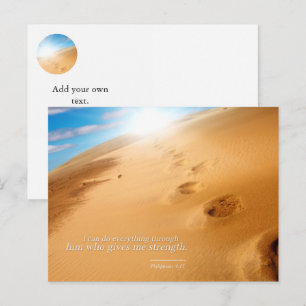 Carte Postale Philippiens 4:13 : Je peux tout faire par lui