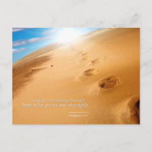 Carte Postale Philippiens 4:13 : Je peux tout faire par lui