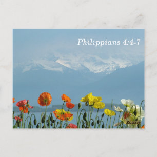 Carte Postale Philippiens 4:4-7 Ne vous inquiétez pas
