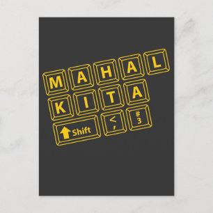 Carte Postale Philippin Mahal Kita Philippines Valentines J'aime