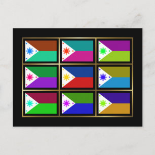 Carte postale Philippines Multihue Flags