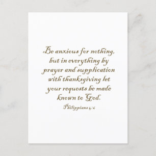 Carte Postale Phillipiens 4:6 Motivation de l'inspiration chréti