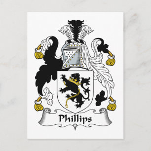 Carte Postale Phillips Family Crest