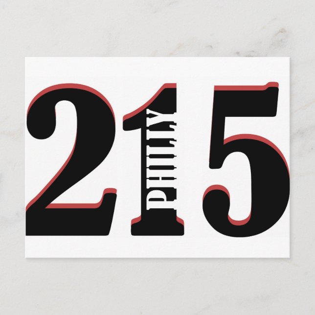 Carte Postale Philly 215 (Devant)