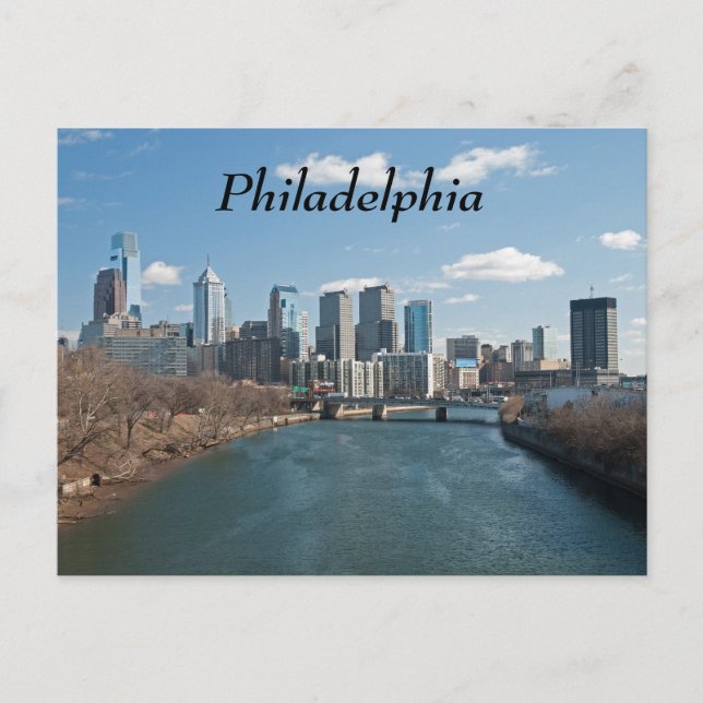 Carte Postale Philly hiver (Devant)
