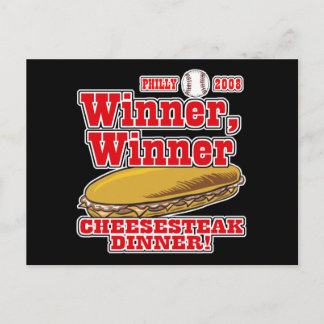 Carte Postale Philly Winner Cheesesteak Dinner