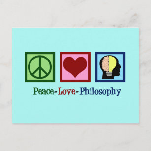 Carte Postale Philosophie de l'amour de la paix