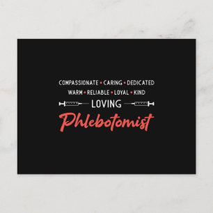 Carte Postale Phlebotomiste amoureux Phlebotomie Docteur Infirmi