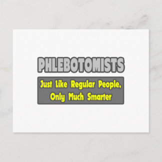 Carte Postale Phlebotomistes... Plus intelligent