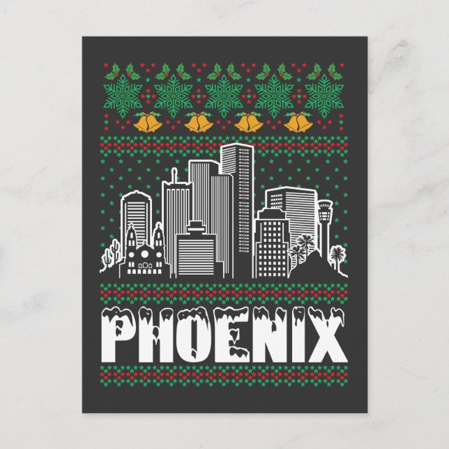 Carte Postale Phoenix Arizona Noël laid (Devant)