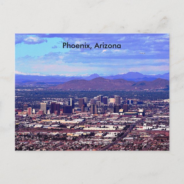Carte Postale Phoenix Arizona Skyline en journée (Devant)