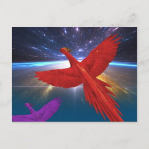Carte Postale Phoenix Dans L'Espace