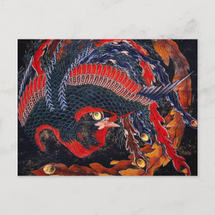 Carte postale Phoenix japonais Hokusai