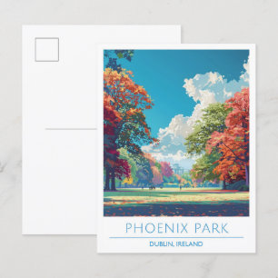 Carte Postale Phoenix Park Dublin Irlande Vintage voyage