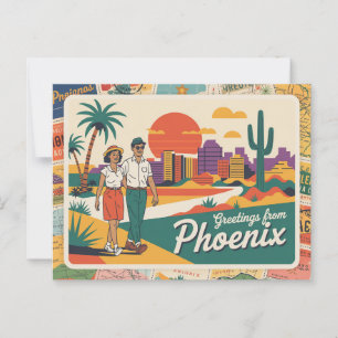 Carte postale Phoenix vintage   Salut de Phoenix