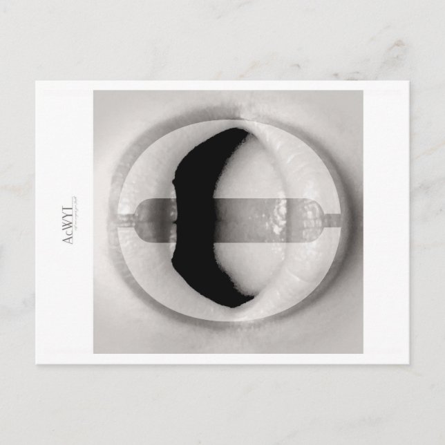 Carte Postale Phonetic Love Mouth Art O (Devant)
