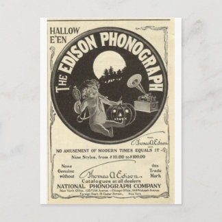 Carte Postale phonographe Edison