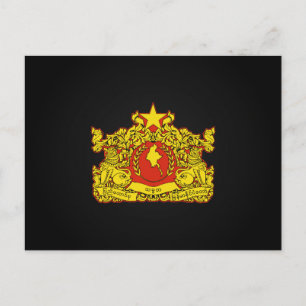 Carte Postale Phoque d'État birman (Myanmar)