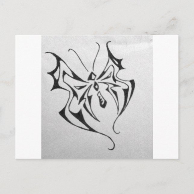 Carte Postale photo-40.JPG papillon tribal (Devant)