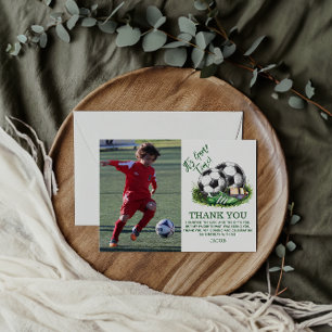 Carte Postale Photo à l'aquarelle de footballeurs en vert marine