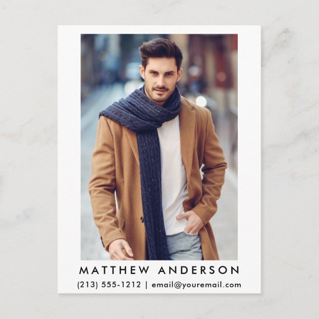 Carte postale photo Actor Model 2 - Wht (Devant)