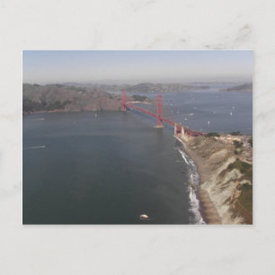 Carte postale photo aérienne Golden Gate Bridge