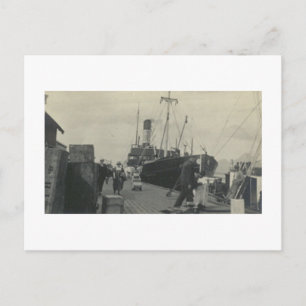 Carte Postale Photo ancienne d'un véritable navire