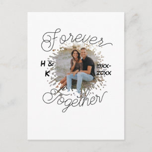 CARTE POSTALE PHOTO ANNIVERSAIRE DE COUPLE POUR TOUJOURS ANNÉE