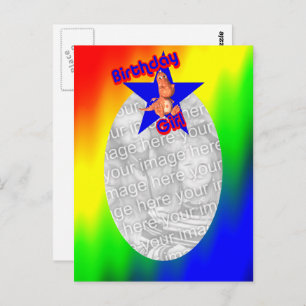 Carte postale Photo Anniversaire Dinosaur