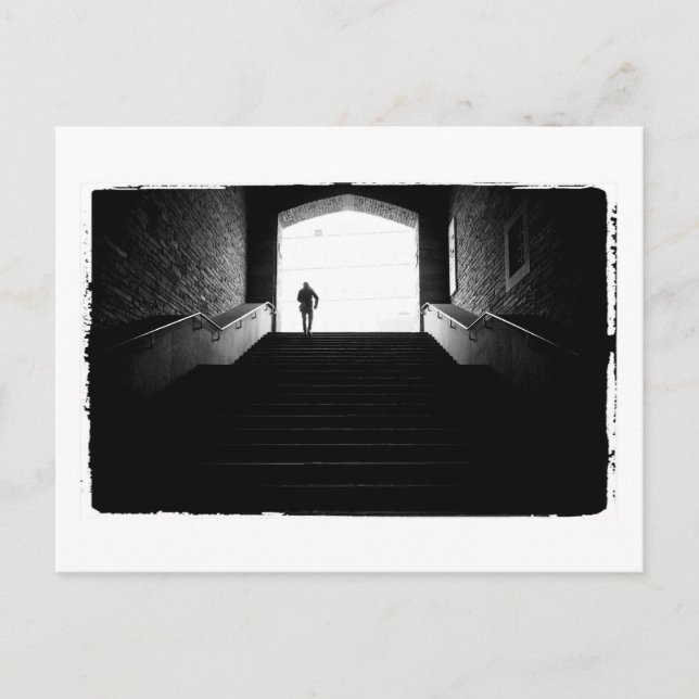 Carte Postale photo aza noir et blanc (Devant)