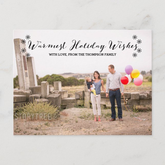 Carte postale photo Black Warmest Holiday WWarmest (Devant)