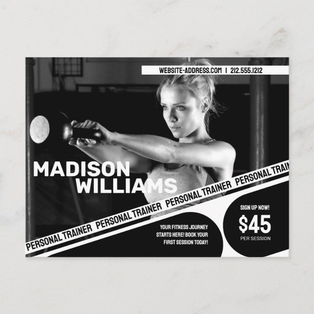 Carte Postale Photo Bold Personal Trainer (Devant)