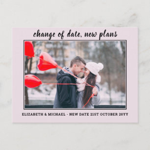 Carte Postale Photo BUDGET Changement de plan Enregistrer la dat