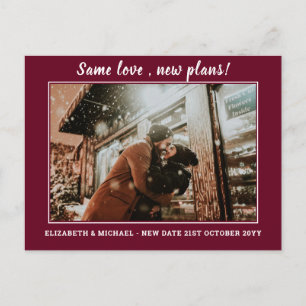 Carte Postale Photo BUDGET Changement de plan Enregistrer la dat
