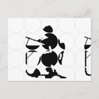 Carte postale photo circulaire